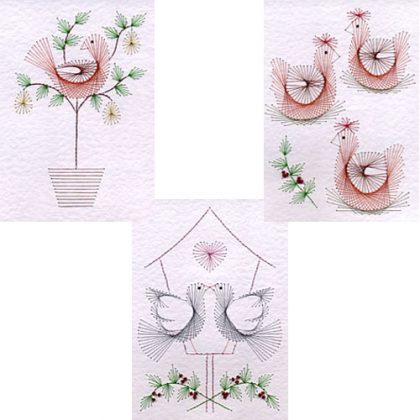 PinBroidery Christmas Days Rectangle A Set - 1/2/3 Patterns
