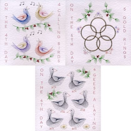 PinBroidery Christmas Days Square B Set – 4/5/6 Patterns