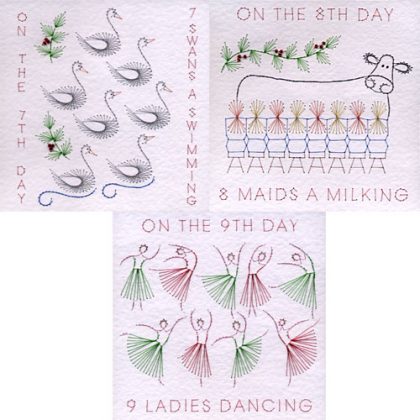 PinBroidery Christmas Days Square C Set – 7/8/9 Patterns
