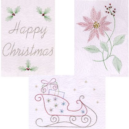 PinBroidery Christmas Rectangle B Set Patterns