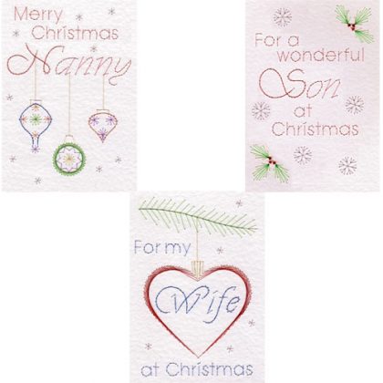 PinBroidery Christmas Relatives Rectangle B - Set Patterns