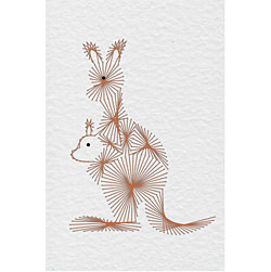 Form-A-Lines Aussi Animals Kangaroo pattern