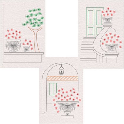 Form-A-Lines Flower Tub Set Patterns