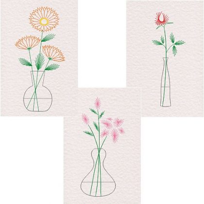 Form-A-Lines Flower Vase Set Patterns