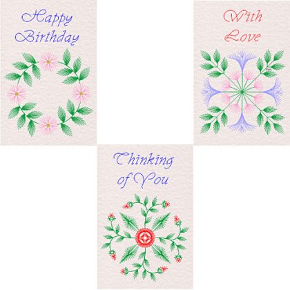 Form-A-Lines Quilt Block Flowers Set Patterns