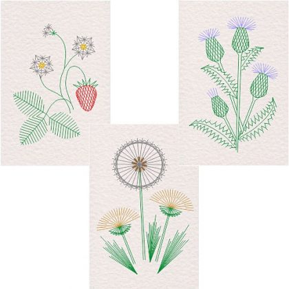 Form-A-Lines Wild Flower Set Patterns