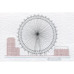 Form-A-Lines London Icons - The London Eye pattern