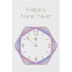 Form-A-Lines Christmas 23-3 - New Year Clock pattern