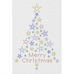 Form-A-Lines Christmas 24-3 - Star Tree Merry Christmas pattern
